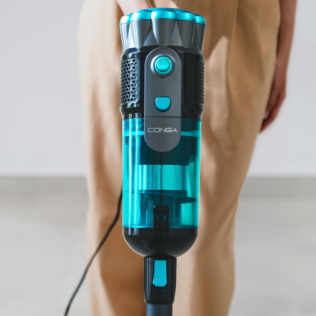 Cecotec Conga Thunderbrush 560 Upright Vacuum Cleaner, 2 in 1, 600 W, Cyclonic Technology, High Efficiency Filter, 6 Metres Radius, Includes 2 Accessories