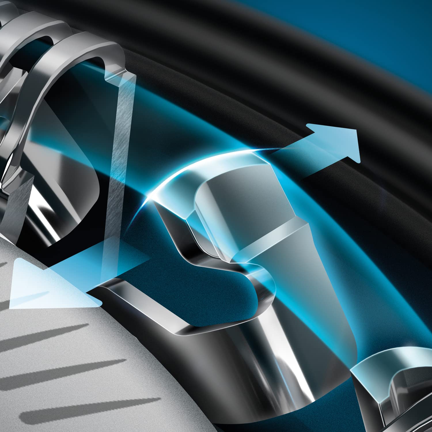 Philips 5000 Series Men's Electric Shaver, Beard Shaver with Trimmer, 27 Blades, 360° Flexible Head, 50 min Use, Dry and Wet, Rechargeable, Case, S5466/18, Blue Black