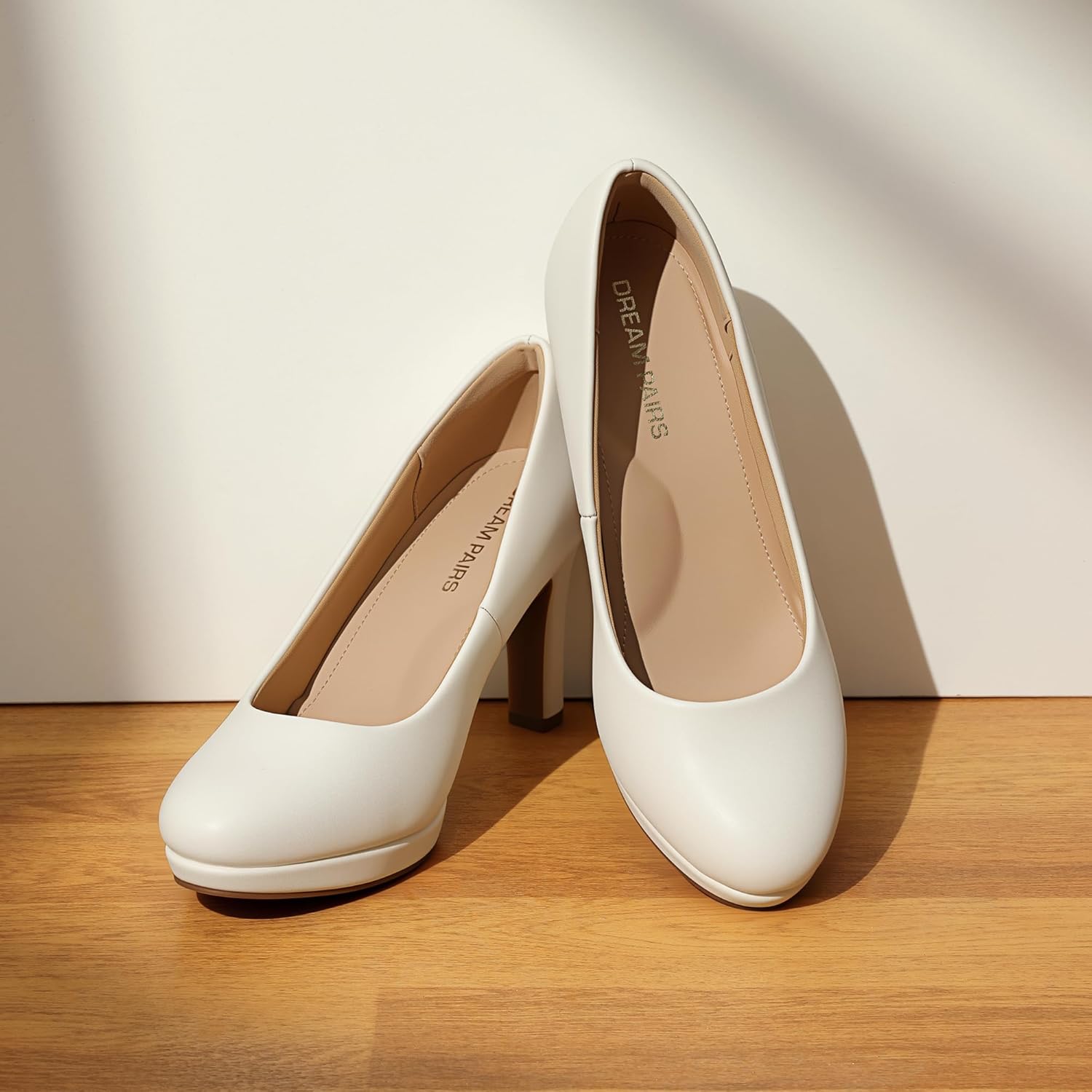 DREAM PAIRS High Heels Dress-Up Pumps Comfortable for Women Classic for 1cm Platforms for Work Party