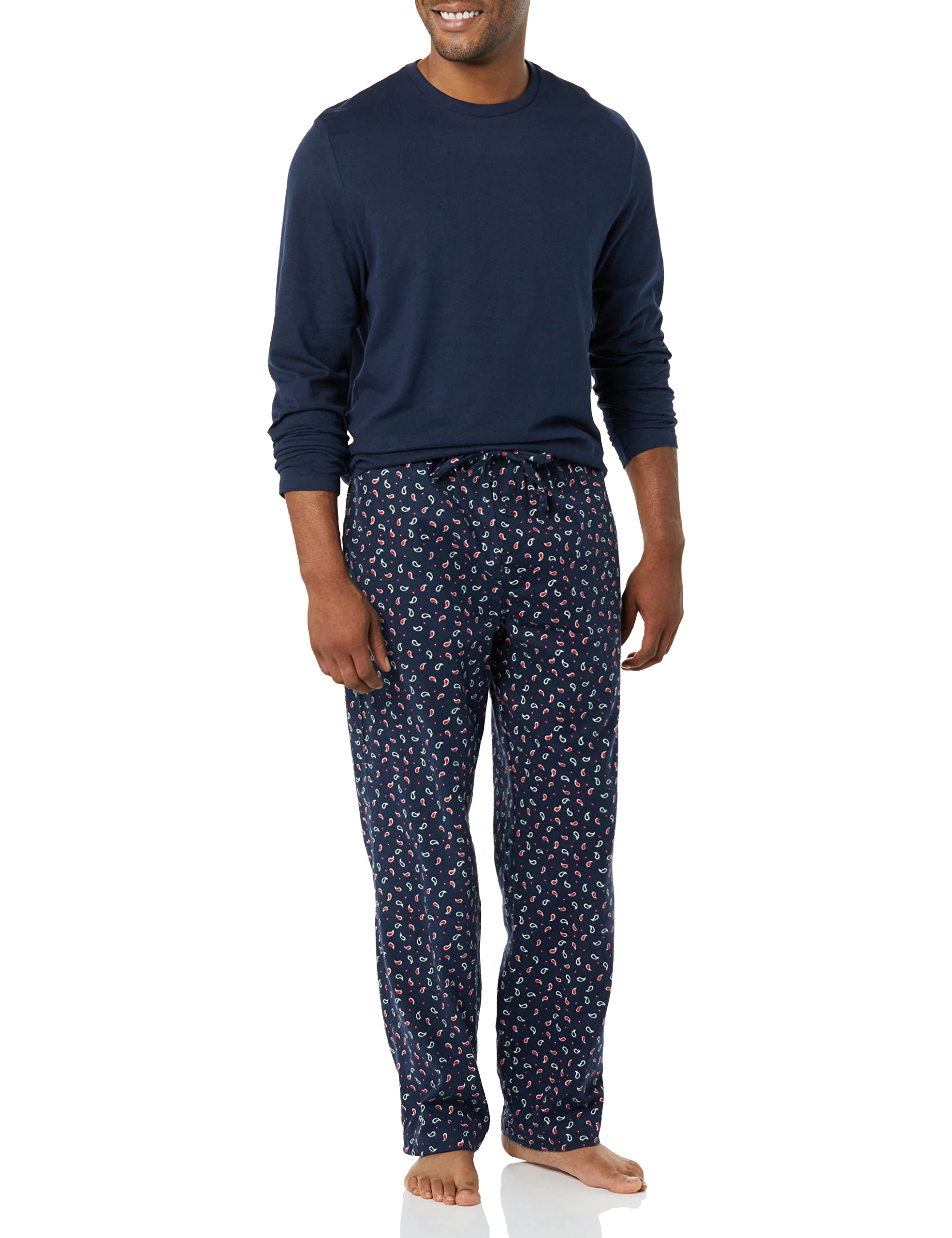 Amazon Essentials Men's Soft Flannel Pajama Set (Available in Plus Size)