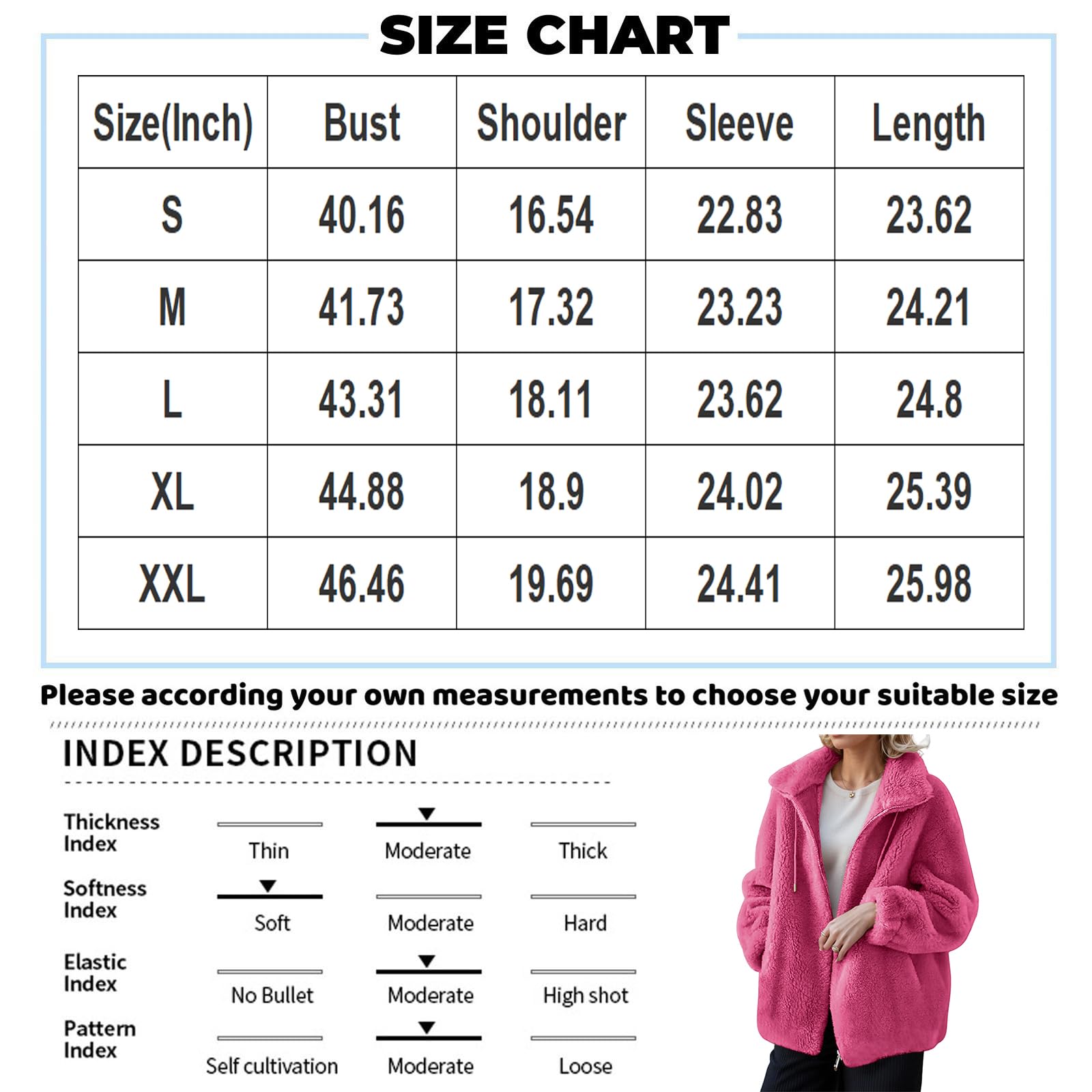 Women's Winter Fleece Jacket Winter Plus Size Transition Jacket with Hood Thermal Parka Hoodie Elegant Clothes
