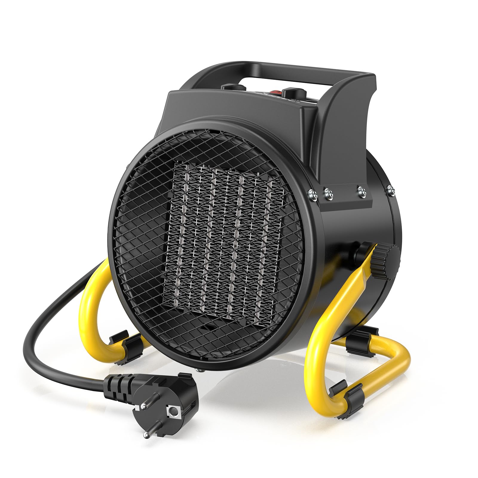 Ceramic Heater 2000W - Low Consumption - Portable Electric Radiator - Fast Heating in 3 s - Suitable for Homes, Bathrooms and Construction Sites