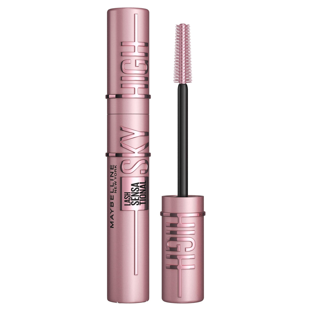 Maybelline New York Lash Sensational Sky High Mascara with Flexible Brush and Bamboo Extract, Extreme Volume and Length for Long and Defined Eyelashes, 5ml, Shade 01, Black