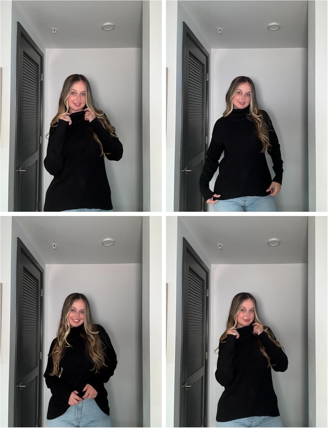 Zeagoo Women's Turtleneck Sweater Autumn Warm Sweater Winter Pullover Long Elegant Casual Knitted Sweater