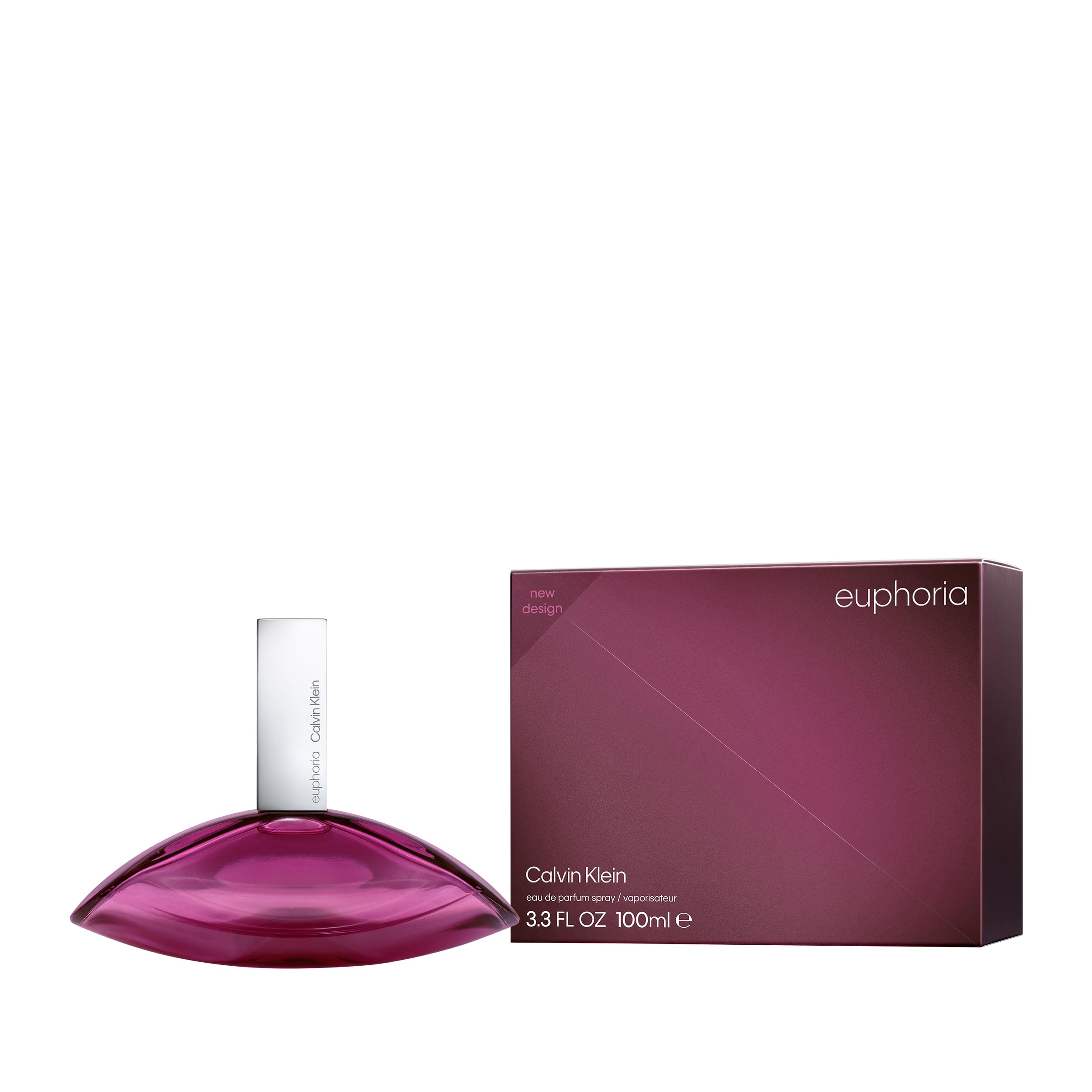 CALVIN KLEIN Euphoria Eau de Parfum para mujer | Fragancia femenina con notas de granada, orquidea negra y madera de caoba