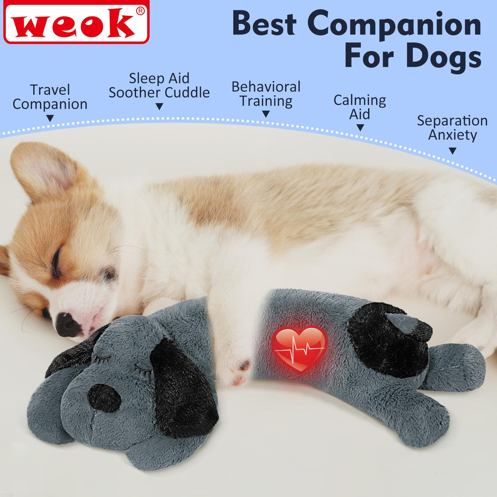 Puppy Heartbeat Toy, Separation Anxiety Relief Toy, Puppy Heartbeat Calming Plush Toy for Anxiety and Behavior