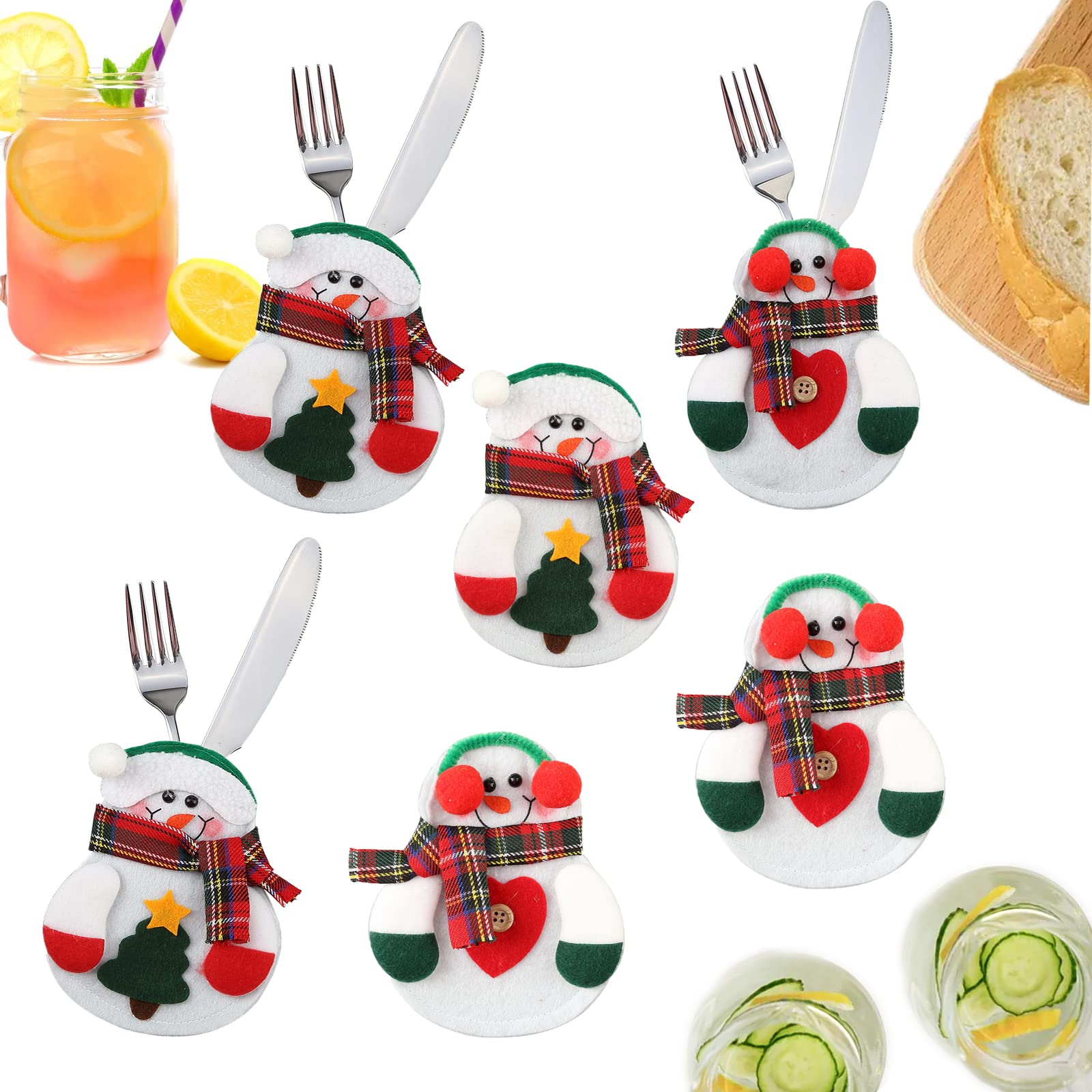 Uten Christmas Cutlery, 2/6pcs (Christmas Costumes-6pcs)