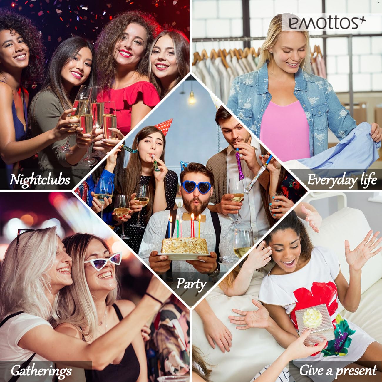 Women Mini Wrap Dress, Sexy Hip-Hugging Ruched Dresses, Soft Deep V Neck/One Shoulder Bodycon Long Sleeve Pencil Dress, Club Cocktail Party Dress(2 Style, S-L)