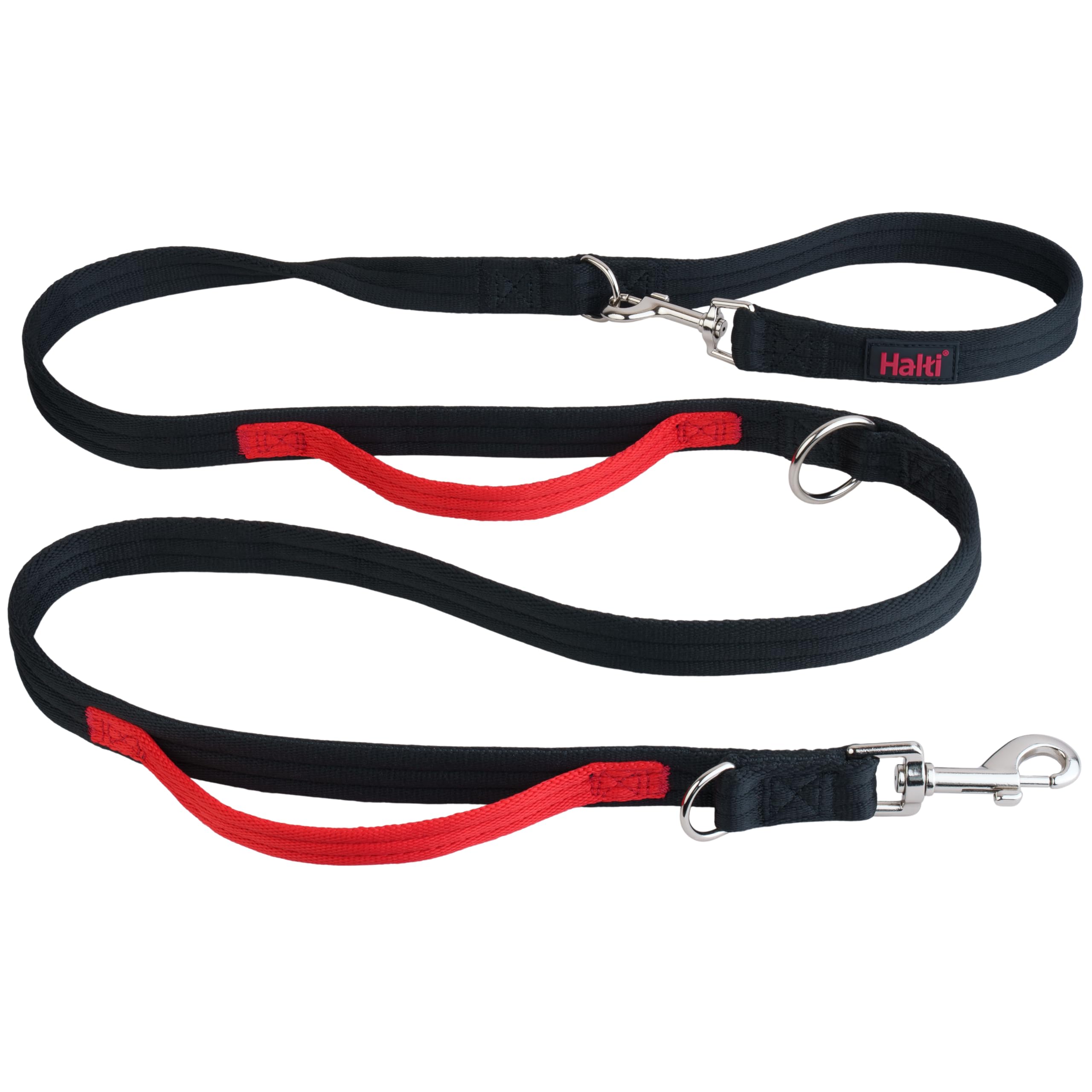 HALTI Control Leash – Multifunction Leash with Double Hook and Two Handles, Ideal for Anti-Pull Dog Training, Comfortable to Hold, Suitable for Dogs and Puppies (2 Metres)