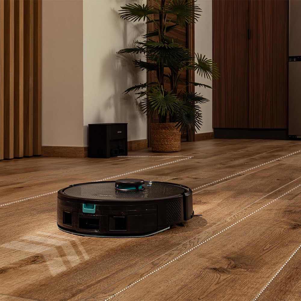 Cecotec Conga M50 Robot Vacuum Cleaner and Floor Scrubber, Laser Navigation, 5000Pa Suction Pressure, 3200 mAh Battery, Multifunction Brush for All Surfaces, Coverage up to 160 m²