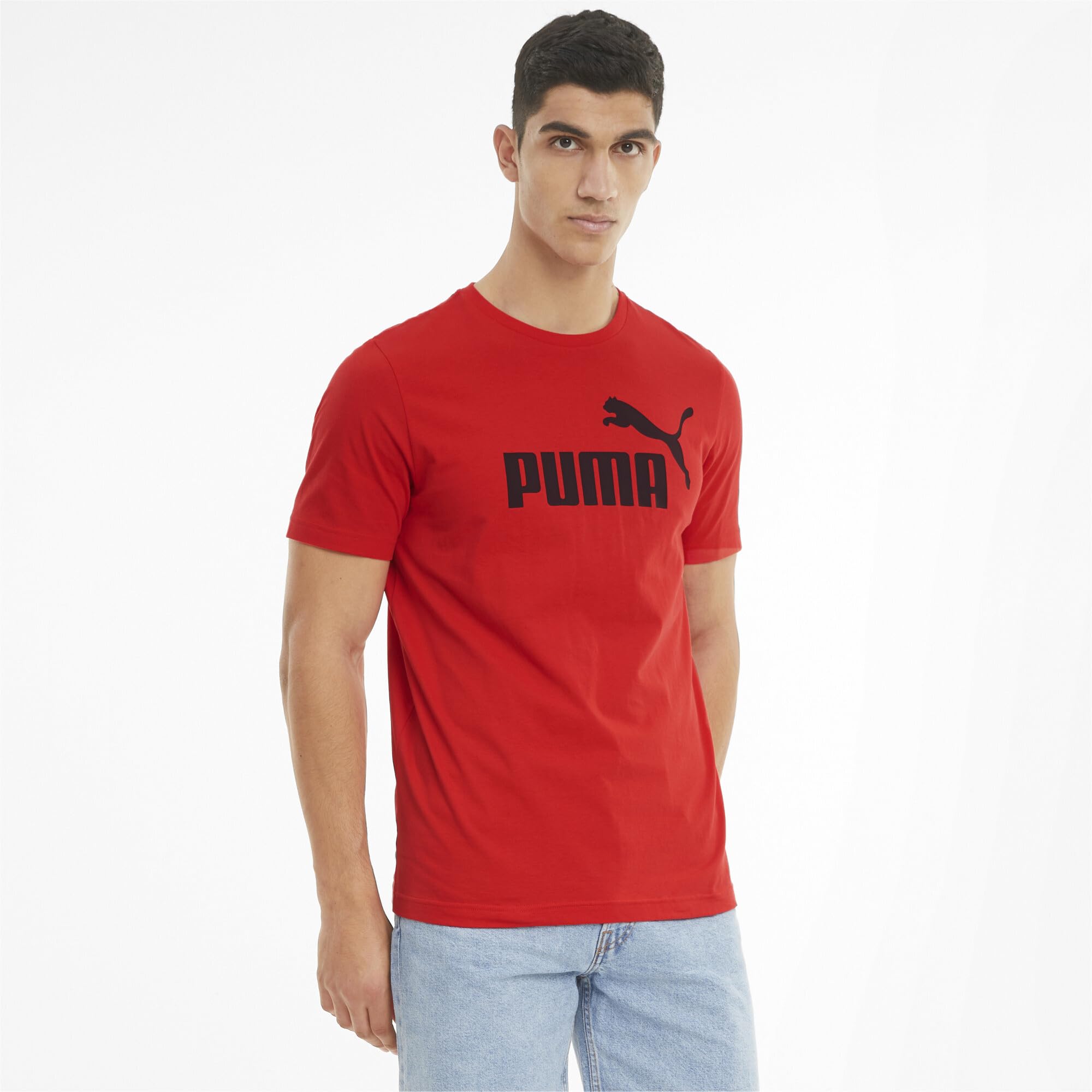 PUMA ESS Logo tee Men's Sports T-Shirt (Pack of 1)