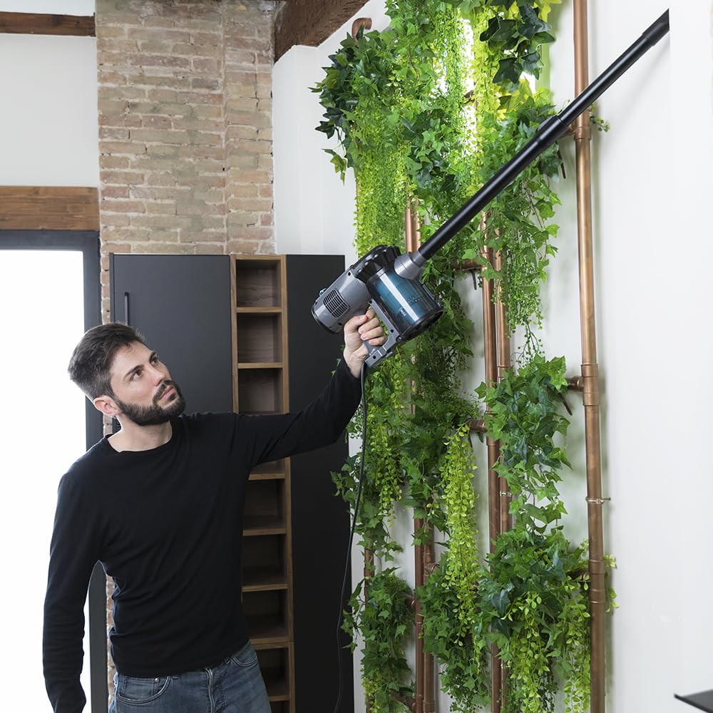 Cecotec Conga Thunderbrush 560 Upright Vacuum Cleaner, 2 in 1, 600 W, Cyclonic Technology, High Efficiency Filter, 6 Metres Radius, Includes 2 Accessories