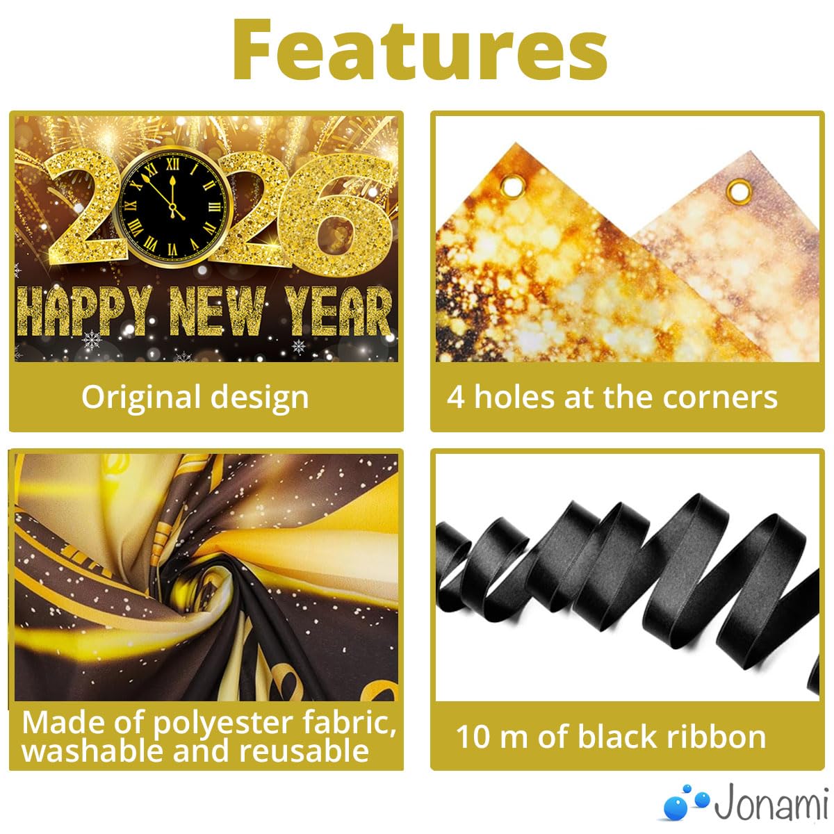 Christmas Door Decoration Santa Claus Hanging Banner Backdrop, Christmas Banner for Home Front Door Decoration -90 x 180 cm