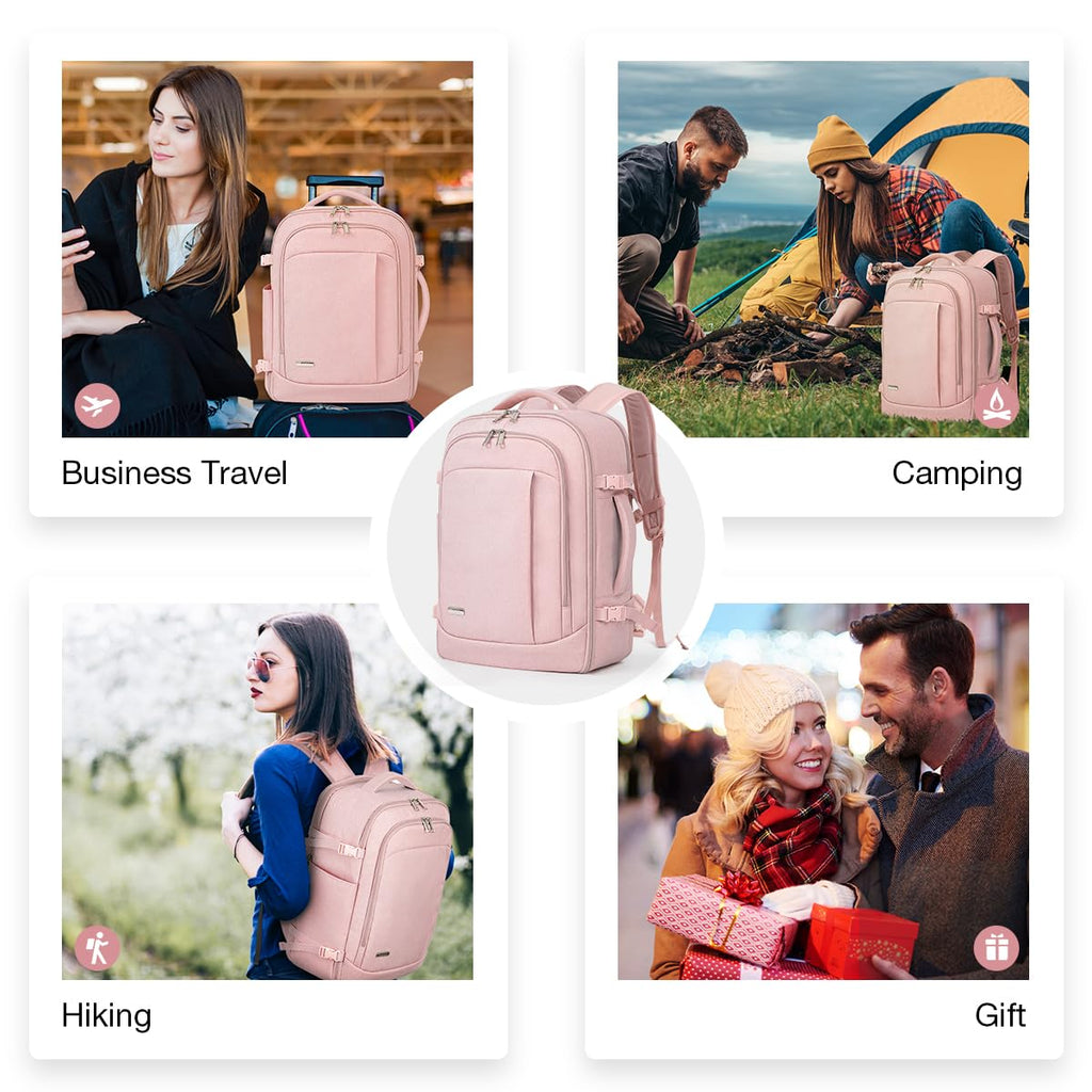 Travel Backpack Cabin Airplane 40x20x25 | Travel Backpack Woman Man - Travel Suitcases Cabin with 6 Organizer Bags - Holidays Business Travel School