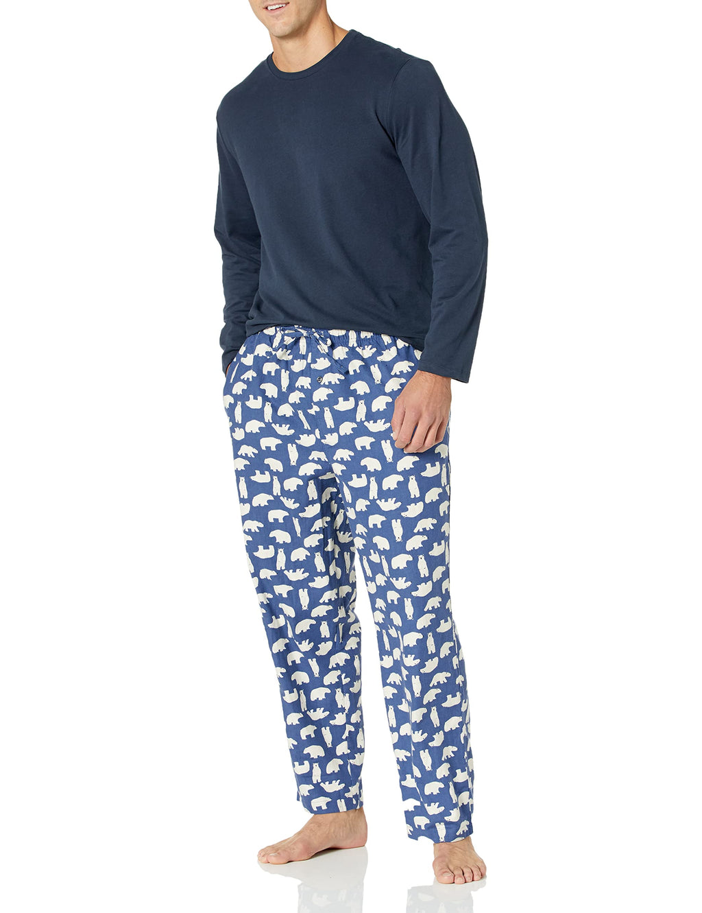 Amazon Essentials Men's Soft Flannel Pajama Set (Available in Plus Size)