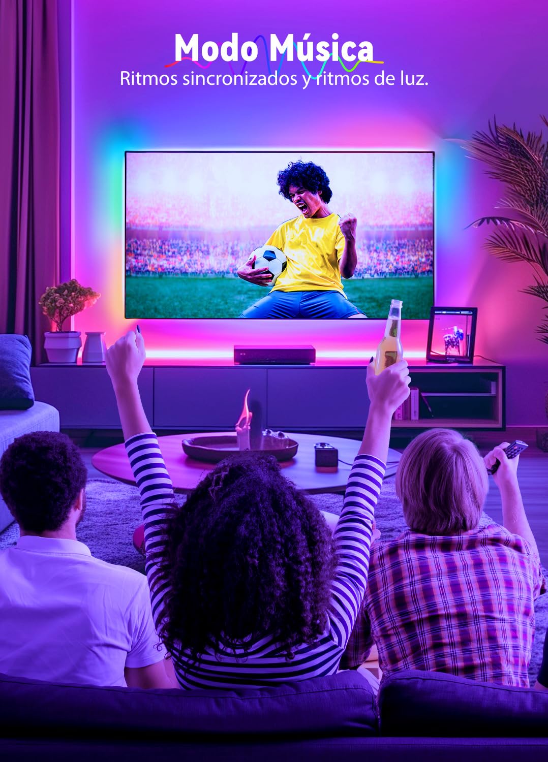 LED Strips 20 Metres RGB 5050, LED Lights with App and Controller, Sync with Music, Ideal for LED Lights, Room Lights, Party Decoration and Christmas (10 m x 2)