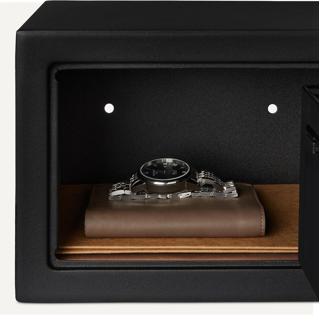 Amazon Basics Steel Safe Box with Electronic Keypad, 0.0045 m3, Black