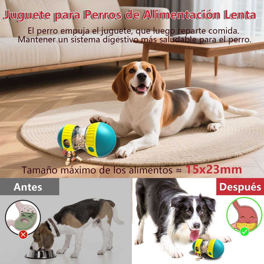 Interactive Dog Toy, Indestructible Puppy Toy, Dog Slow Feeder Improve Digestion, Food Dispenser for Large and Medium Breeds