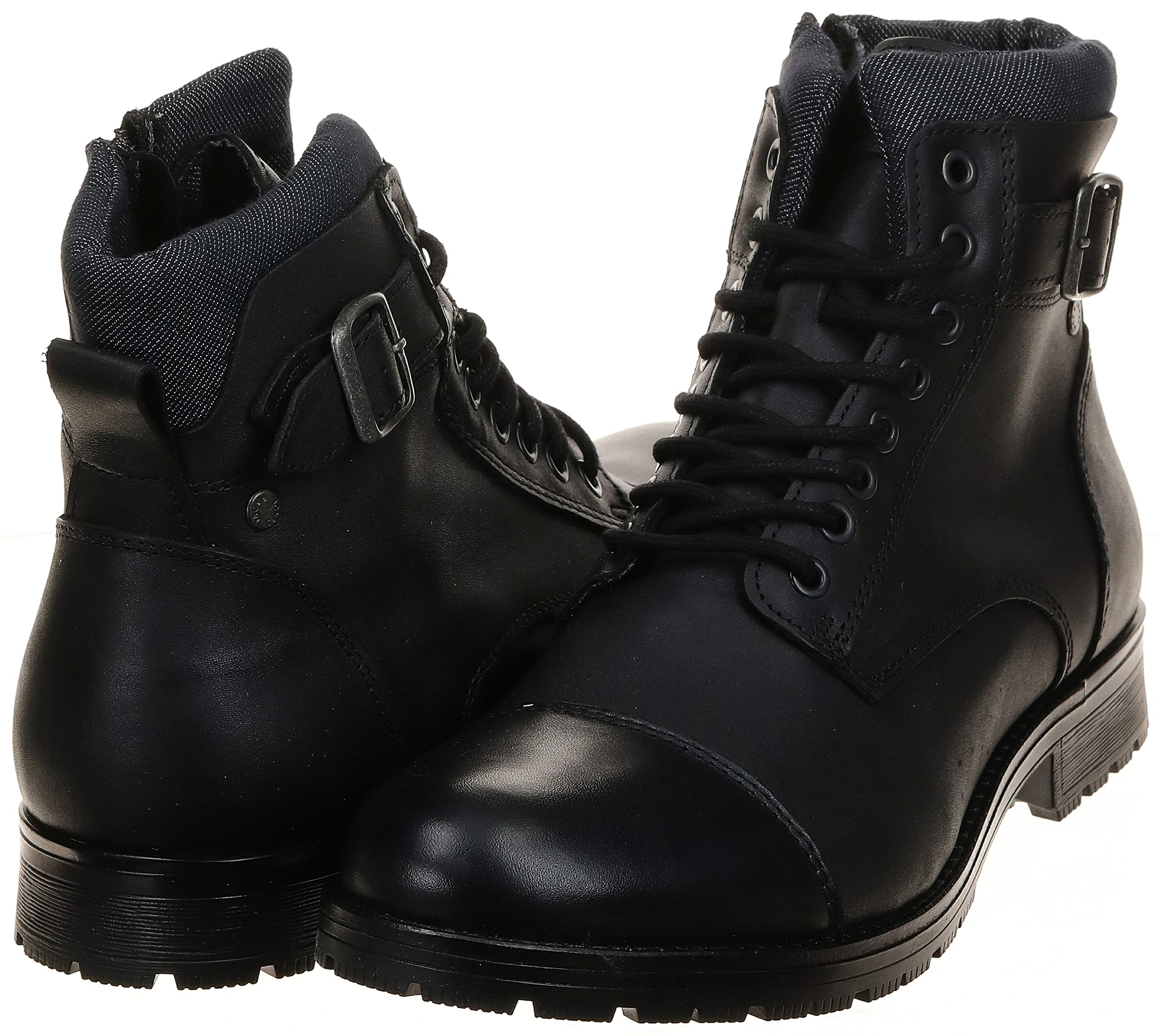 JACK & JONES Jfwalbany Leather Anthracite STS, Men's Chukka Boots