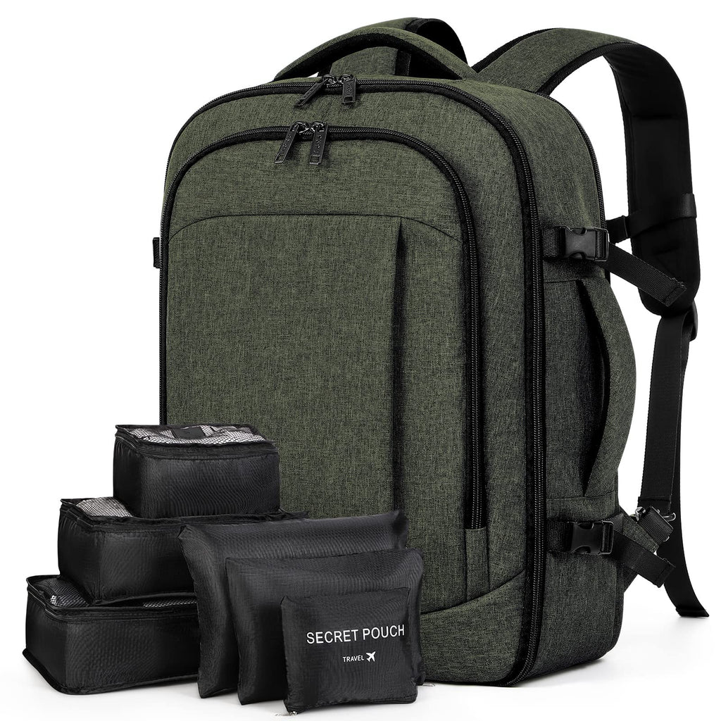 Travel Backpack Cabin Airplane 40x20x25 | Travel Backpack Woman Man - Travel Suitcases Cabin with 6 Organizer Bags - Holidays Business Travel School