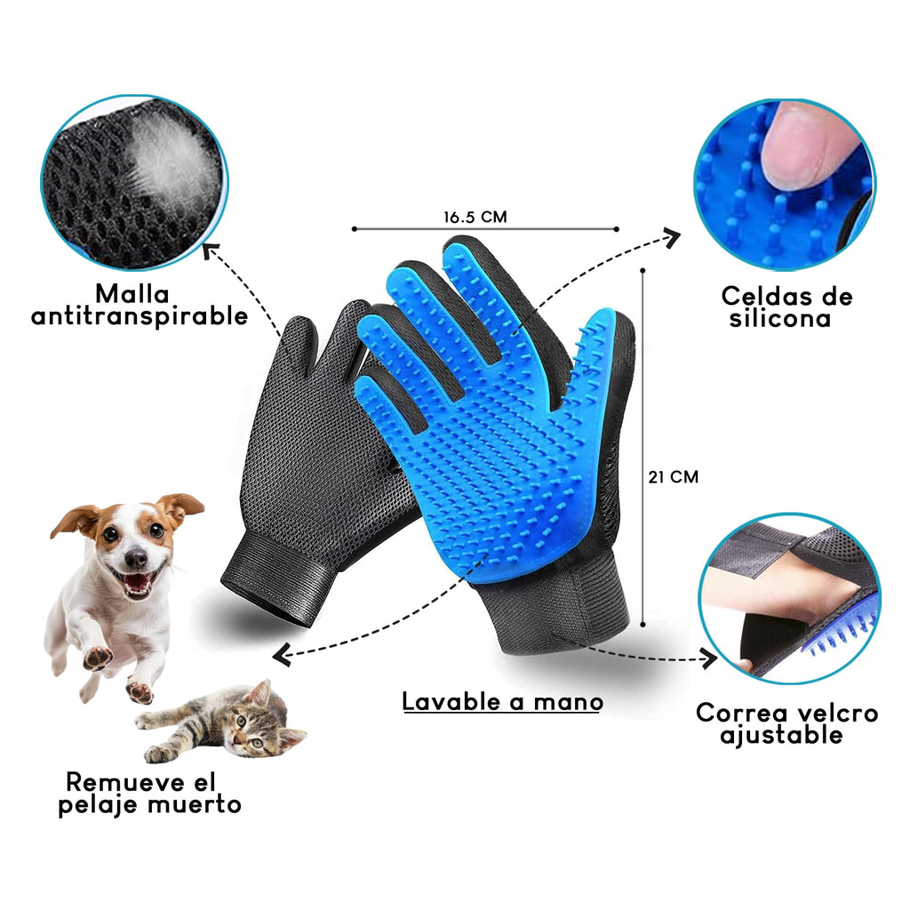 Pet Hair Remover | Pet Hair Remover Roller | Brush for Cats Dogs | Brush Cats Hair Remover | Reusable for Carpets, Clothes and Sofa (Right Glove)