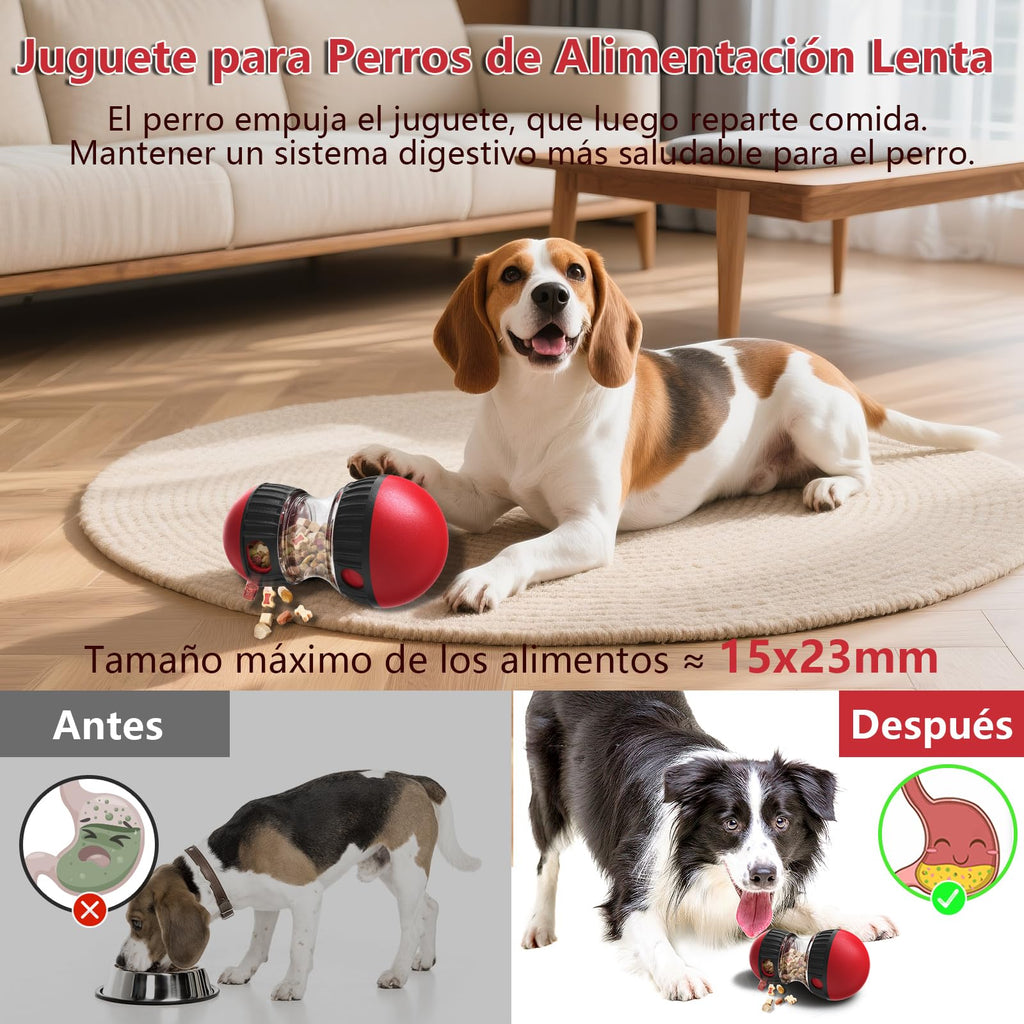 Interactive Dog Toy, Indestructible Puppy Toy, Dog Slow Feeder Improve Digestion, Food Dispenser for Large and Medium Breeds