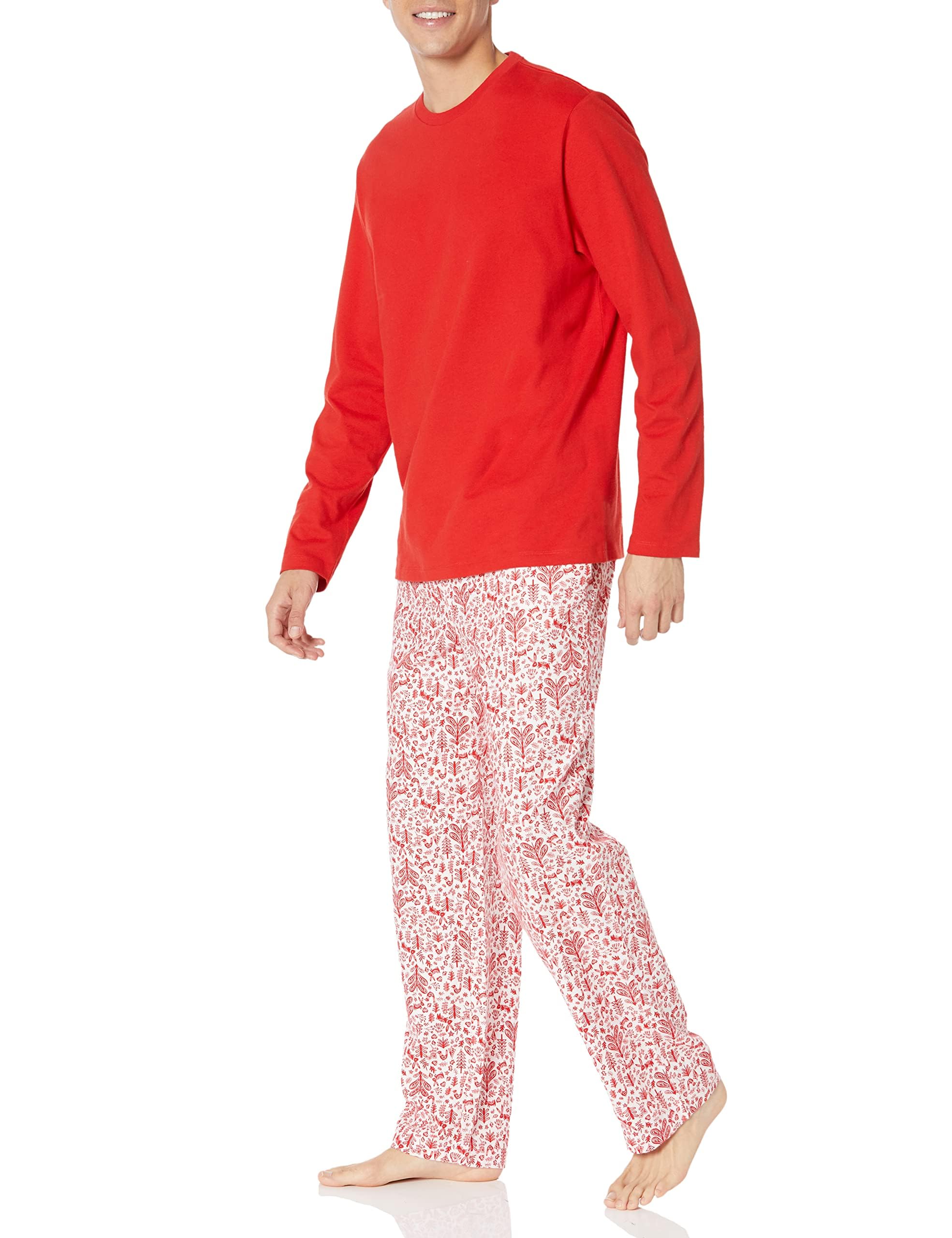 Amazon Essentials Men's Soft Flannel Pajama Set (Available in Plus Size)