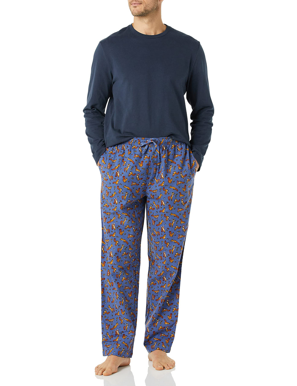 Amazon Essentials Men's Soft Flannel Pajama Set (Available in Plus Size)