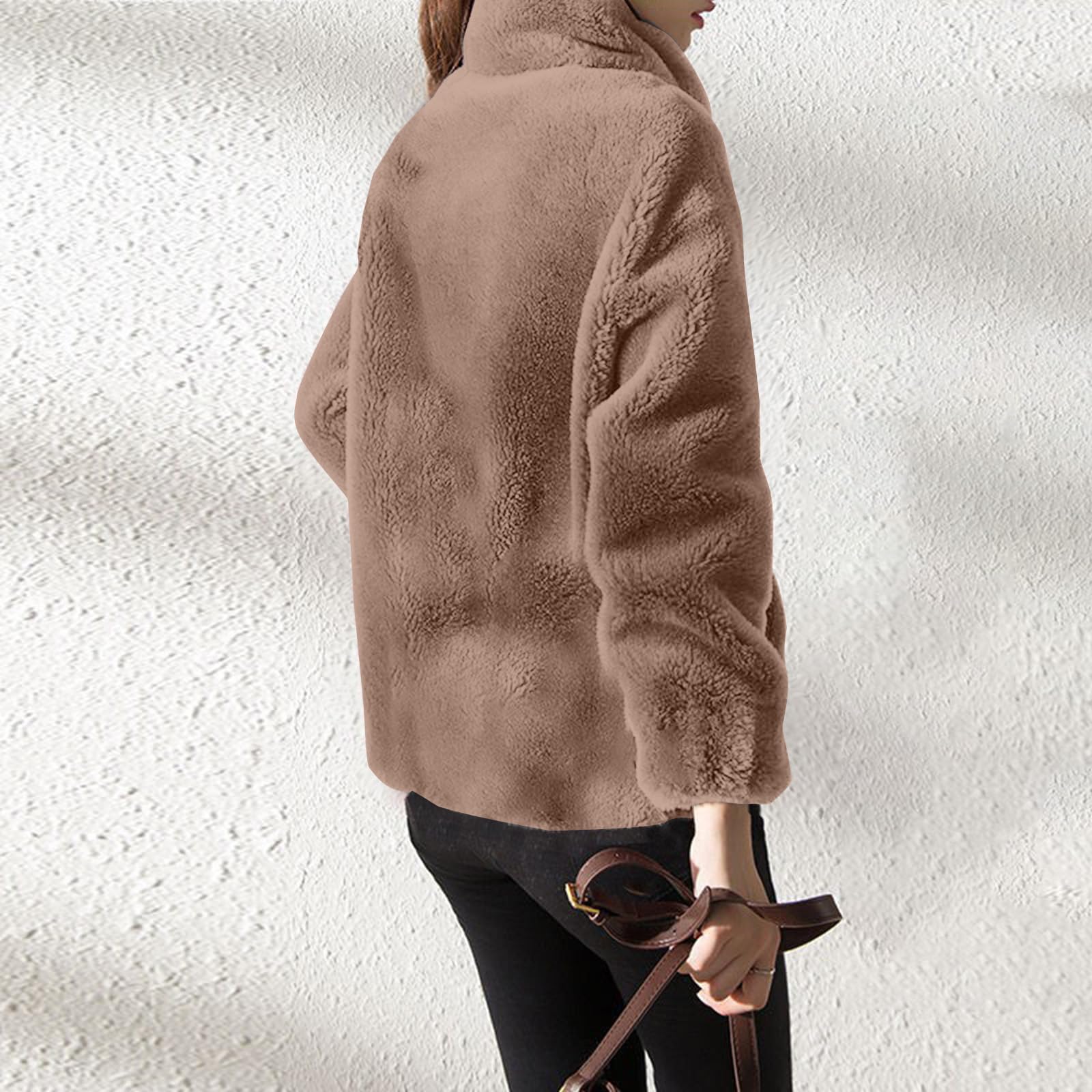 Women's Winter Fleece Jacket Winter Plus Size Transition Jacket with Hood Thermal Parka Hoodie Elegant Clothes