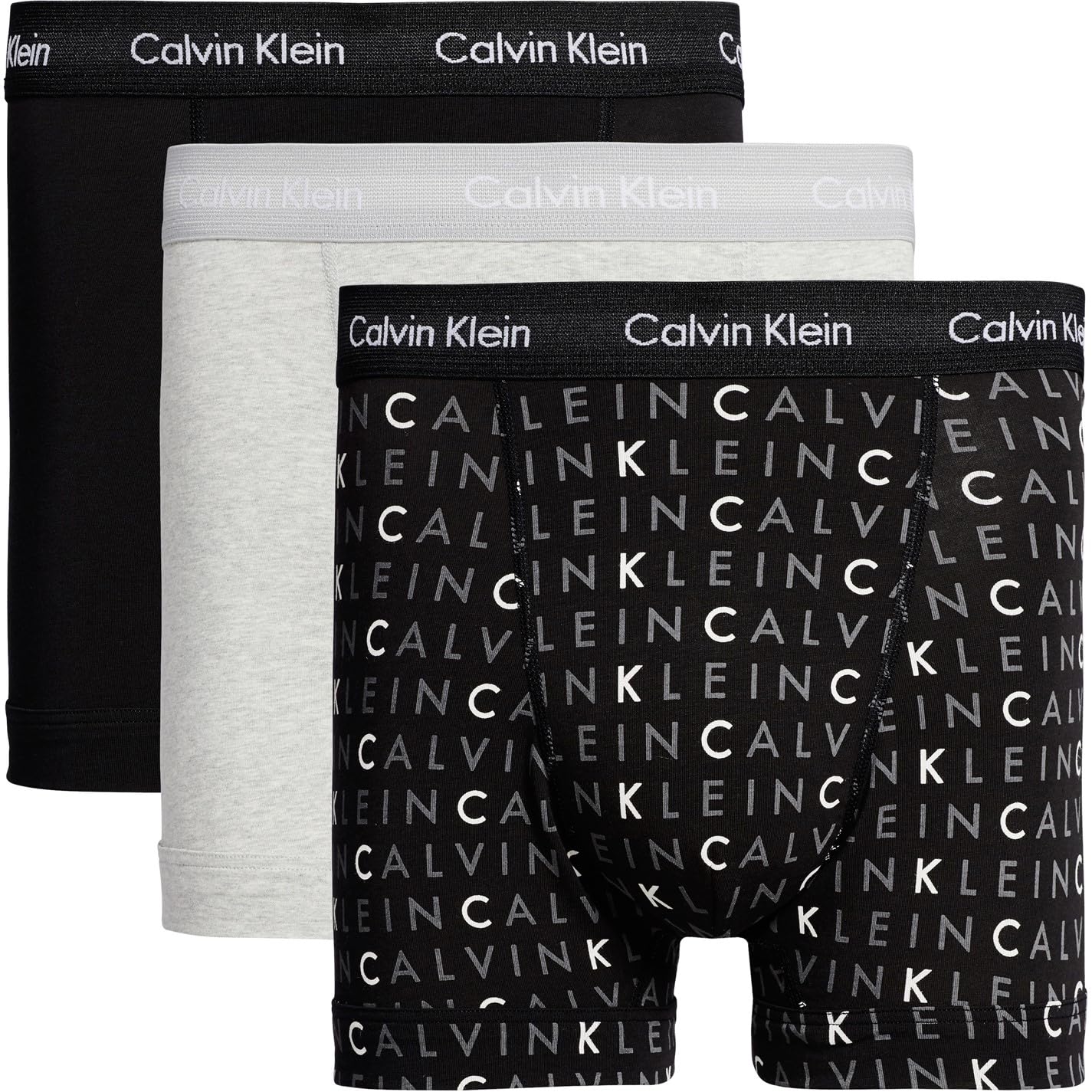 Calvin Klein Men's Boxer Briefs Pack of 3 Trunks Underwear
