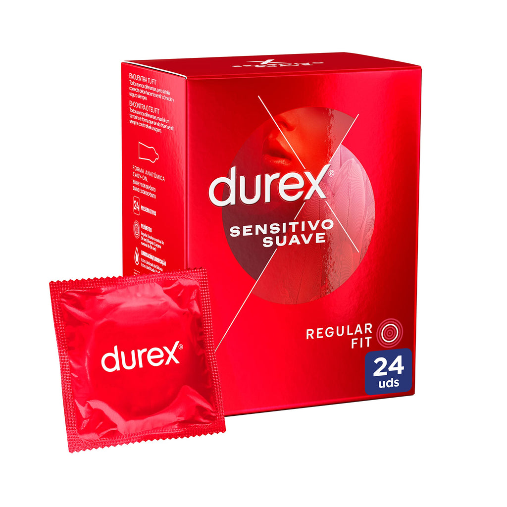 Durex Soft Sensitive Condom Pack, 96 Condoms, Packaging May Vary