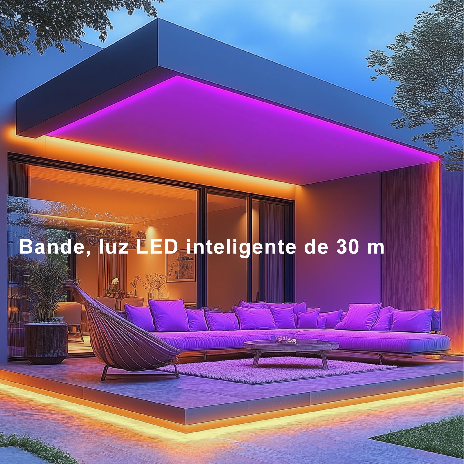 LED Strips 20 Metres RGB 5050, LED Lights with App and Controller, Sync with Music, Ideal for LED Lights, Room Lights, Party Decoration and Christmas (10 m x 2)