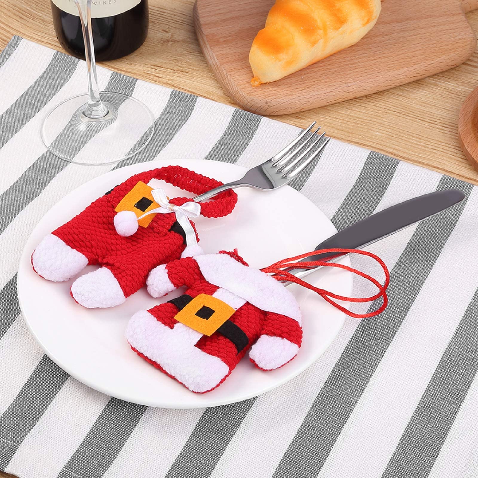 Uten Christmas Cutlery, 2/6pcs (Christmas Costumes-6pcs)
