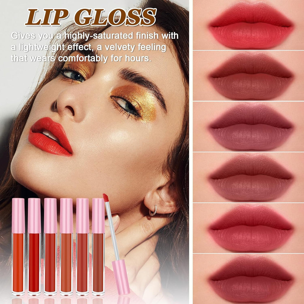 Women's Makeup Kit, Gift Set for Teenagers Girl, Professional Makeup Case Kit Complete with Eye Shadow Palette, Liquid Makeup Foundation, Mascara, Lip Gloss