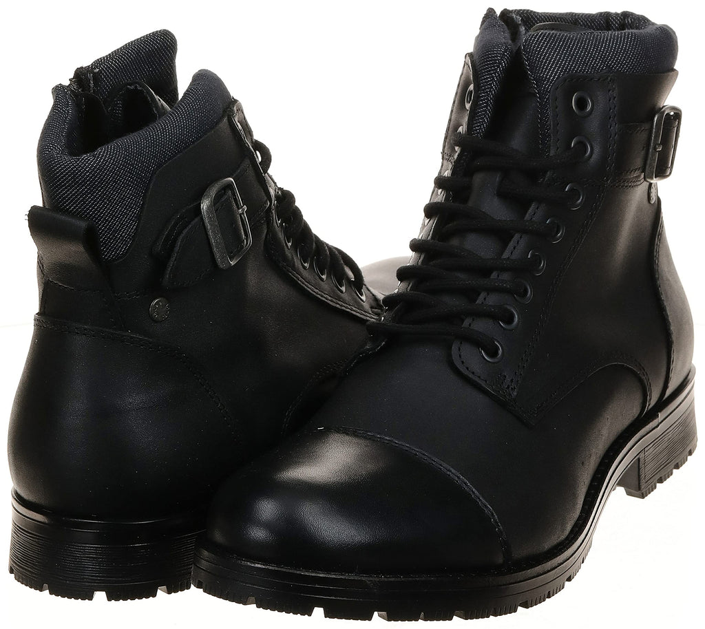 JACK & JONES Jfwalbany Leather Anthracite STS, Men's Chukka Boots