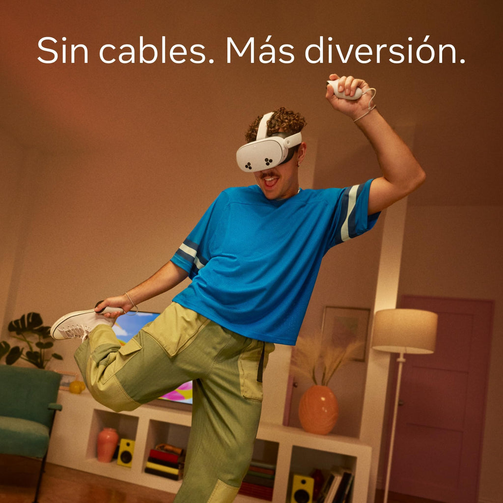 Meta Quest 3S 256 GB — Sumérgete en la Realidad Mixta — Sube de Nivel con el Doble de Almacenamiento — Gafas compactas - Incluyen 3 Meses de Prueba para Meta Horizon+