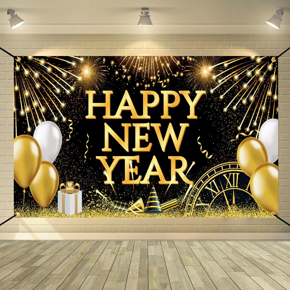 Christmas Door Decoration Santa Claus Hanging Banner Backdrop, Christmas Banner for Home Front Door Decoration -90 x 180 cm