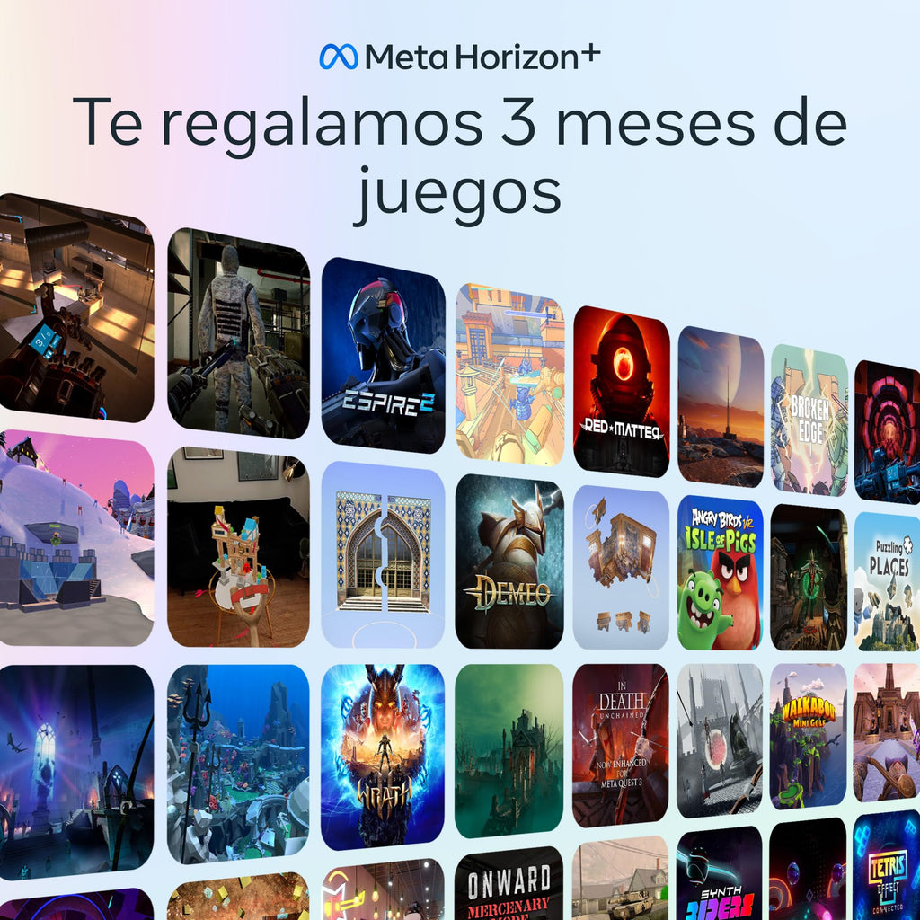 Meta Quest 3S 256 GB — Sumérgete en la Realidad Mixta — Sube de Nivel con el Doble de Almacenamiento — Gafas compactas - Incluyen 3 Meses de Prueba para Meta Horizon+