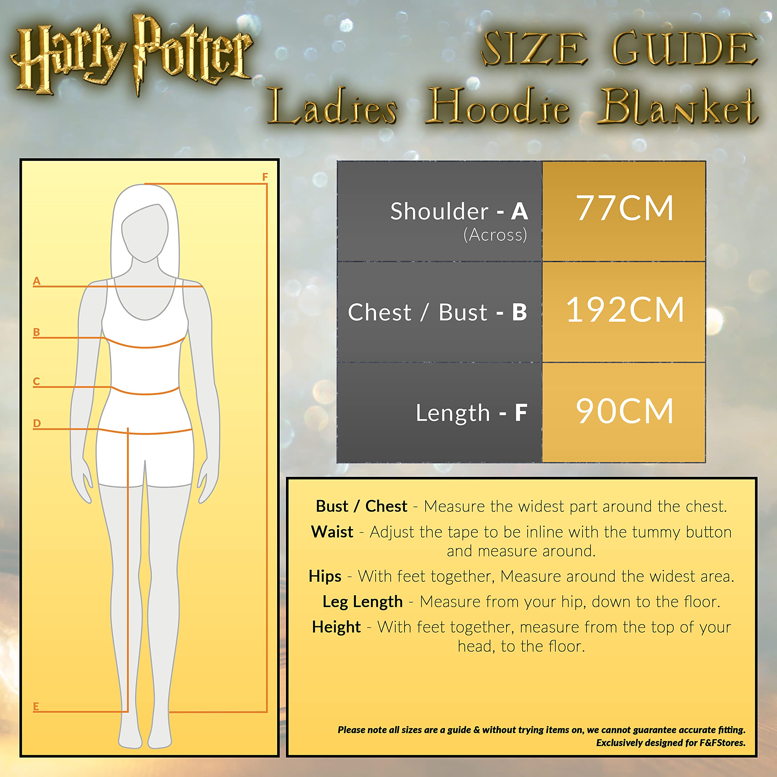 Harry Potter Women's Sweatshirt, Fleece Blanket Robe, Women's Oversized Sweatshirt with Fleece Hood, Original Gifts for Women