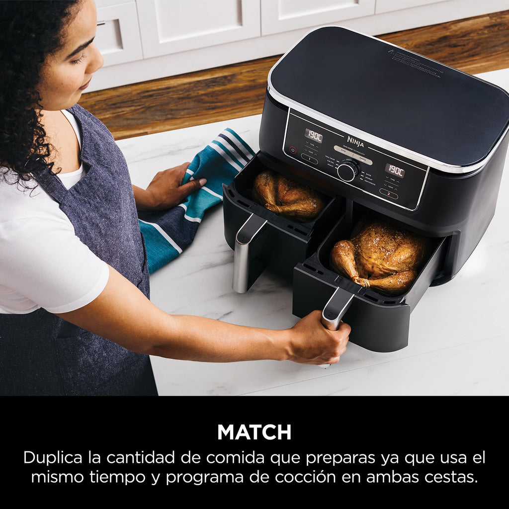 Ninja Foodi [AF300EU] Dual Zone Air Fryer, 2470 W, 7.6 liters, Plastic, Black