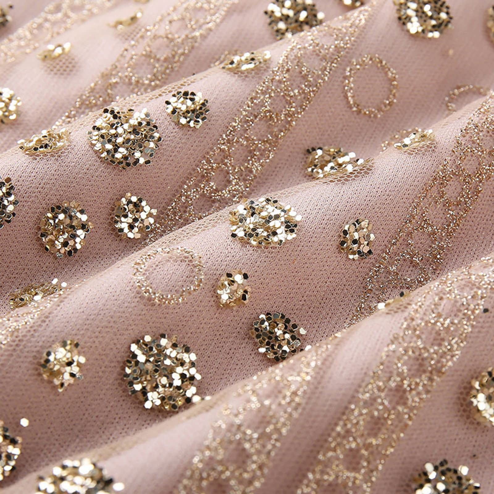 Generisch 2025 Women's Long Sleeve Evening Dress, Long Sleeve Evening Dress with Transparent Gold Cover