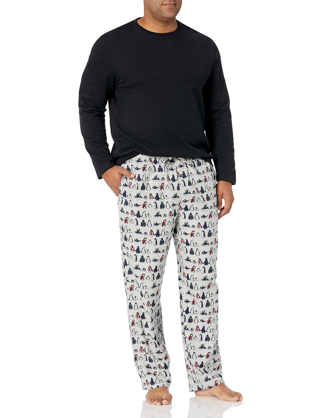 Amazon Essentials Men's Soft Flannel Pajama Set (Available in Plus Size)