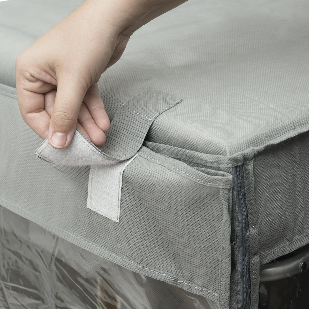 Rayen | Drying Rack Cover with Heater | Quick Drying | Minimum Consumption | Extendable | Plug | Grey | Measurements: 105-180 x 56 x 106 cm, 1 Unit