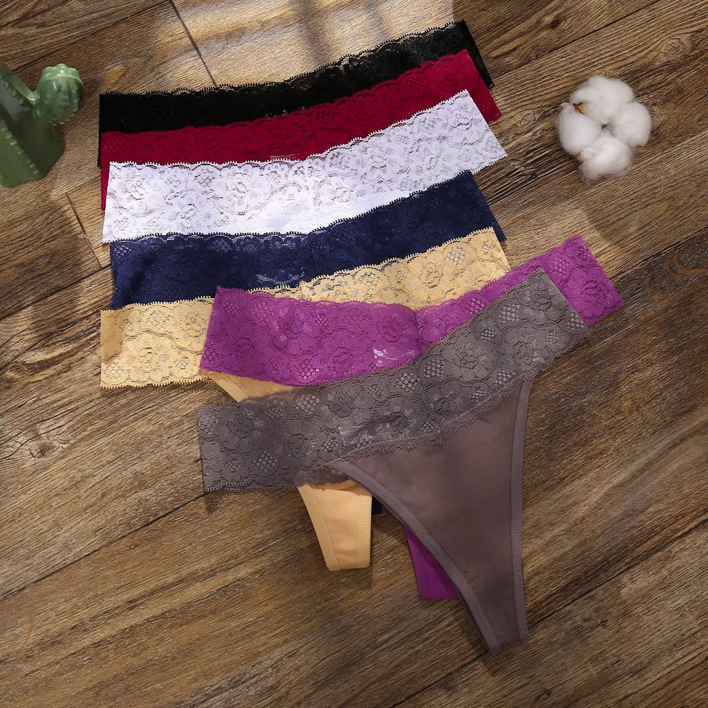 BeReady thongs woman pack thongs sexy for women lace soft thong women cotton stretch thong underwear women