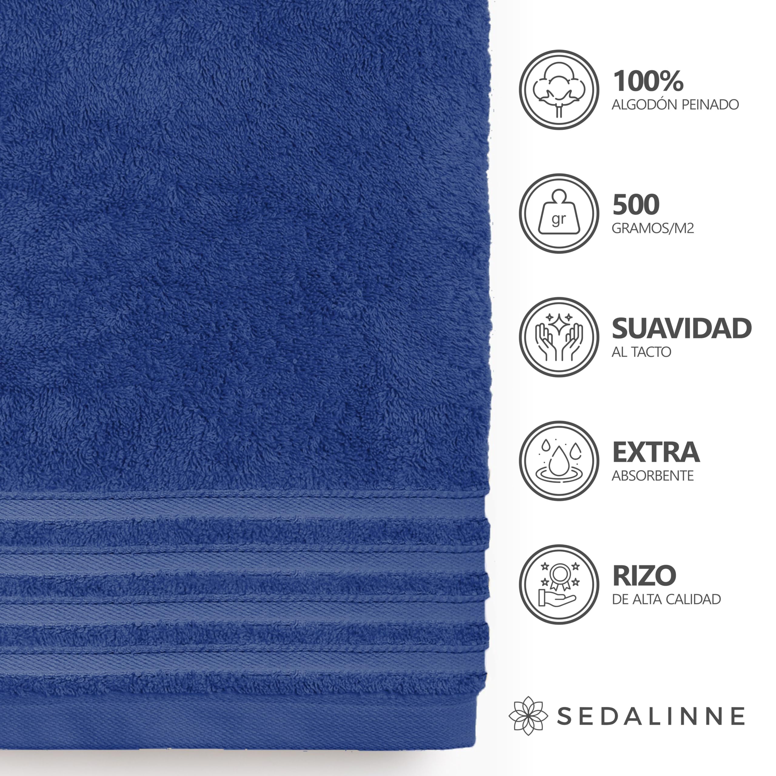 500 g Plain Full Bath Towel Set – Large and Small Terry Towels, 100% Cotton – Pack (2 Washbasin + 2 Shower) – High Absorption – Cotton Towel – Grass