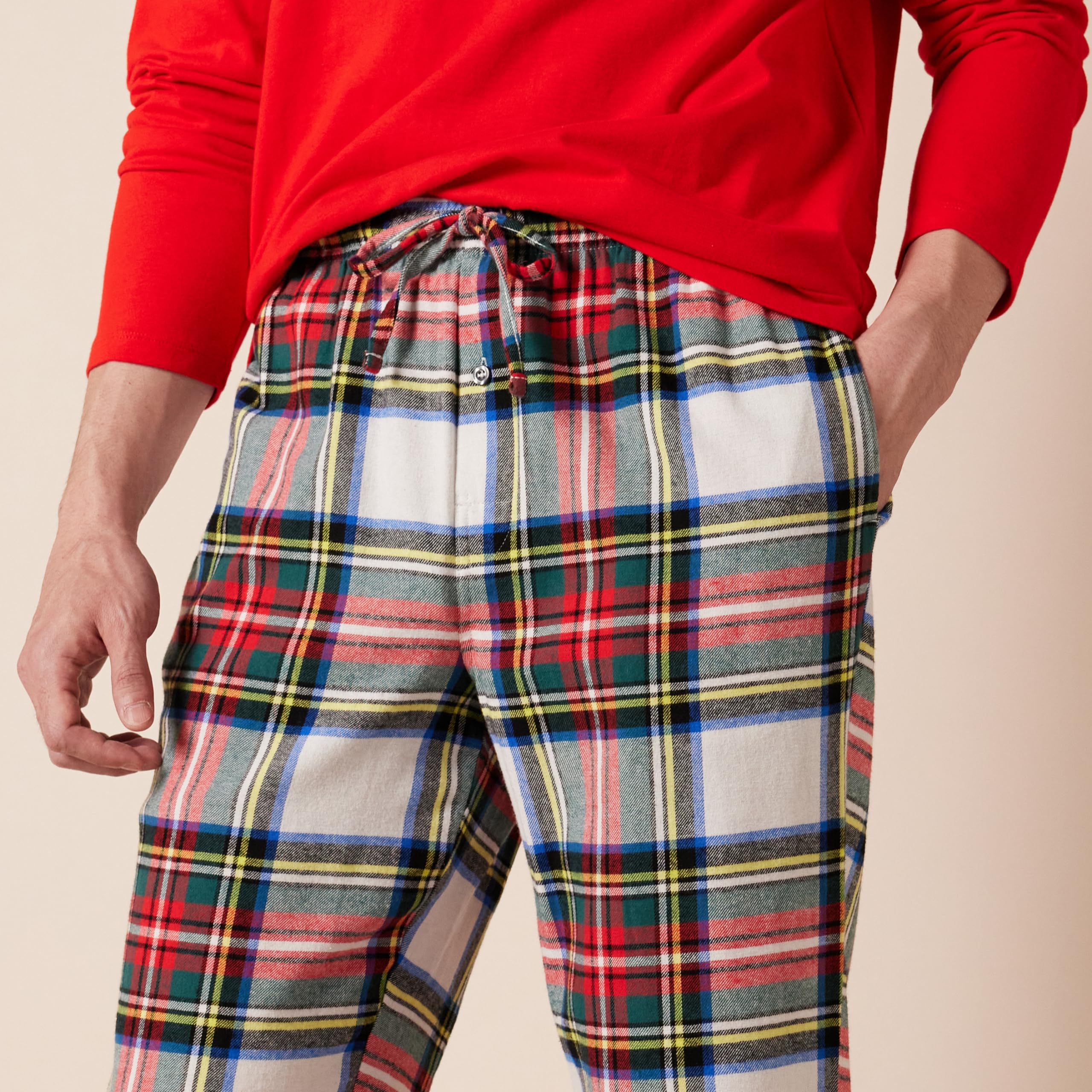 Amazon Essentials Men's Soft Flannel Pajama Set (Available in Plus Size)