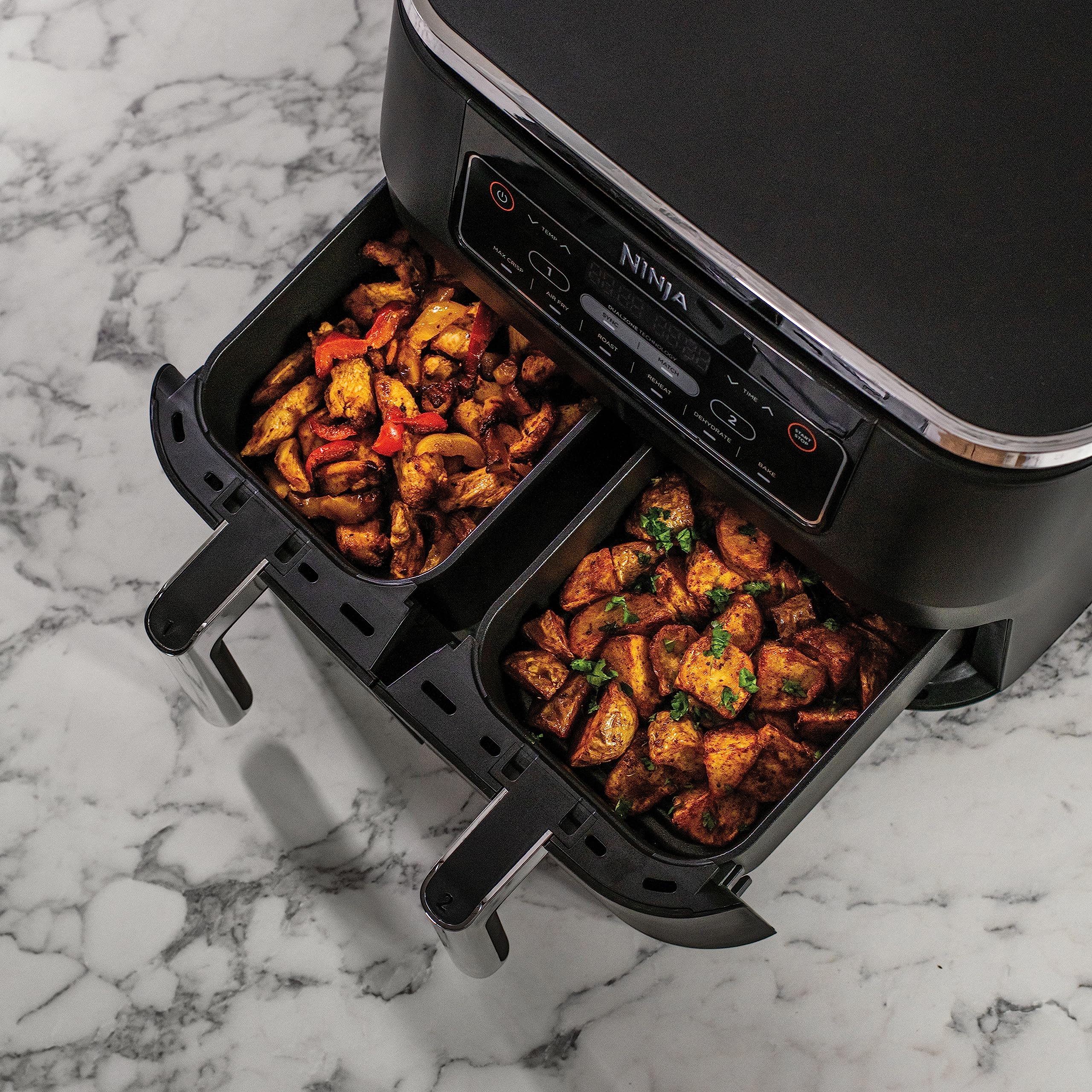 Ninja Foodi [AF300EU] Dual Zone Air Fryer, 2470 W, 7.6 liters, Plastic, Black