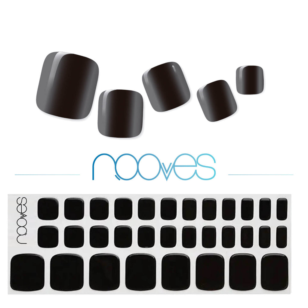 Láminas de Gel Pedi - Noir Onix - Nooves Nails