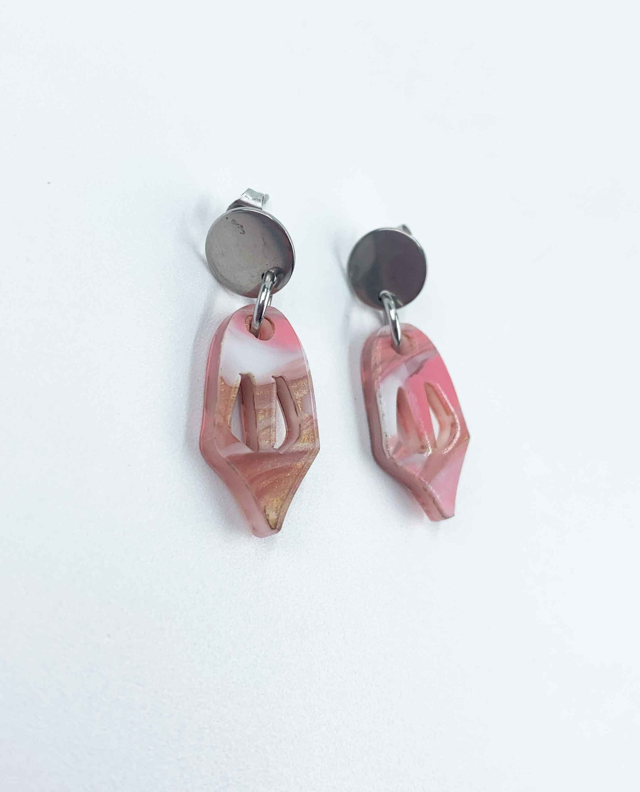 Pendientes cara rosa